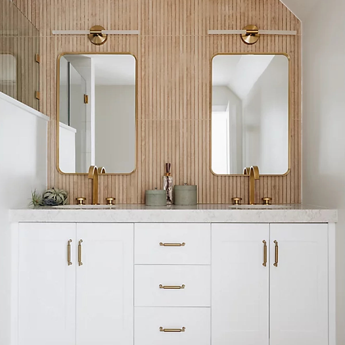 22" x 34" Rectangle Decorative Mirror Matte Black 26052-BLL