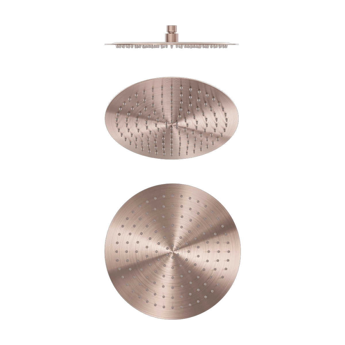 Zen Ss316l 300mm Round Shower Head Brushed Bronze