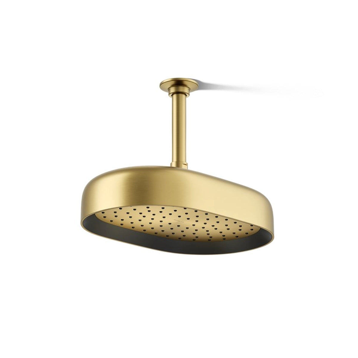 STATEMENT 1F 12" OBLONG RAINHEAD - Moderne Brushed Brass
