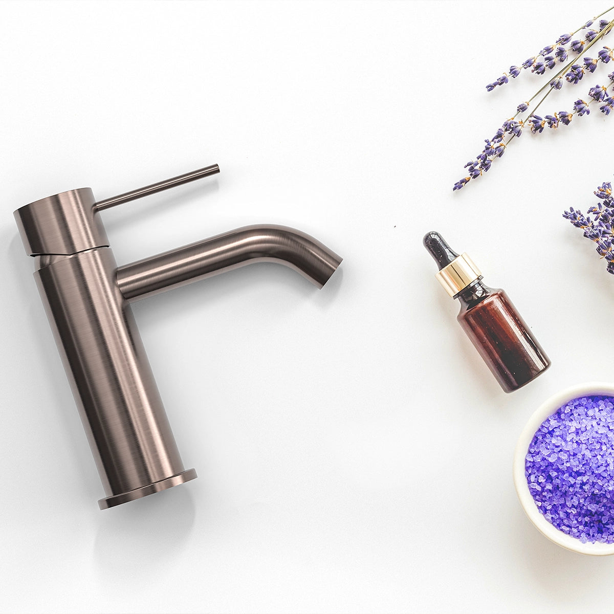 Mecca Basin Mixer Brushed Bronze