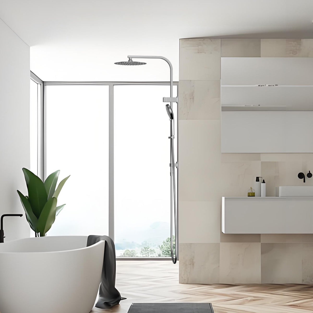 BIANCA TWIN SHOWER CHROME