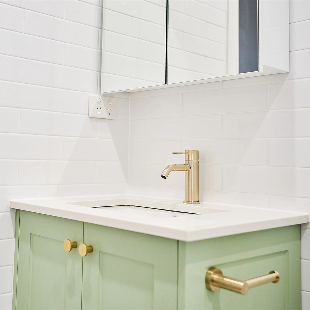 Mecca Basin Mixer Brushed Gold