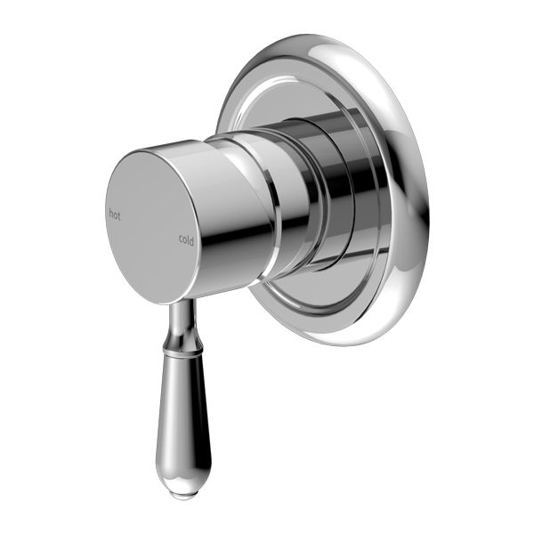 York Shower Mixer With Metal Lever Chrome