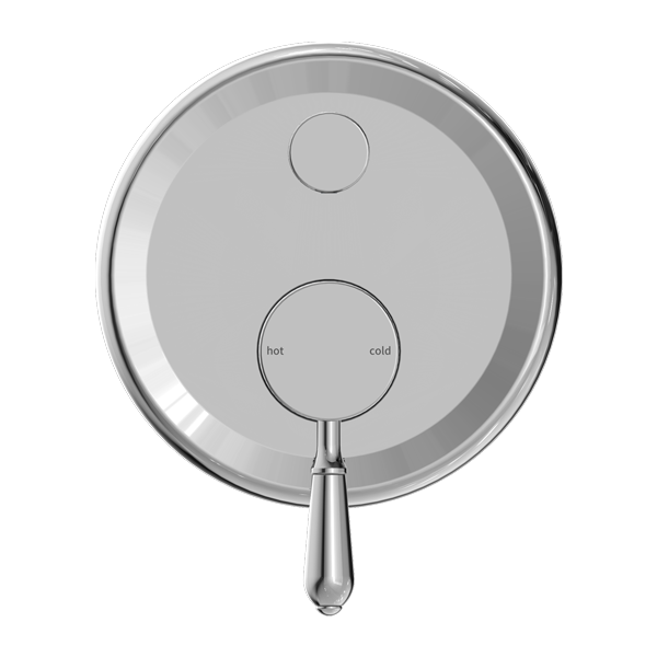 York Shower Mixer With Divertor With Metal Lever Chrome