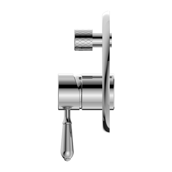 York Shower Mixer With Divertor With Metal Lever Chrome