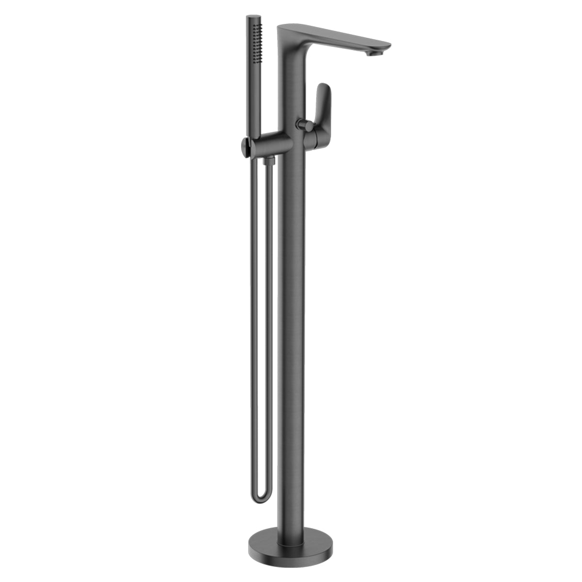 Bianca Freestanding Bath Mixer With Hand Shower Gun Metal