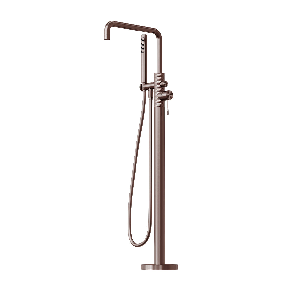 Opal Freestanding Bath Mixer With Hand Shower Brushed Bronze