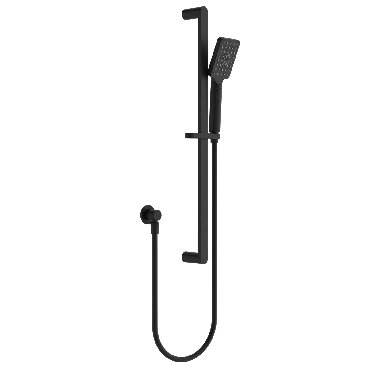 Bianca Shower Rail Matte Black