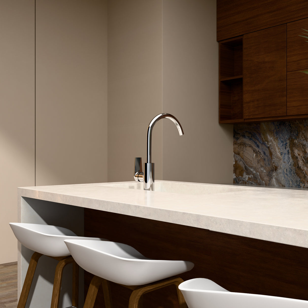 Kohler Kitchen Mixer Polished Chrome 74053T-4E-CP