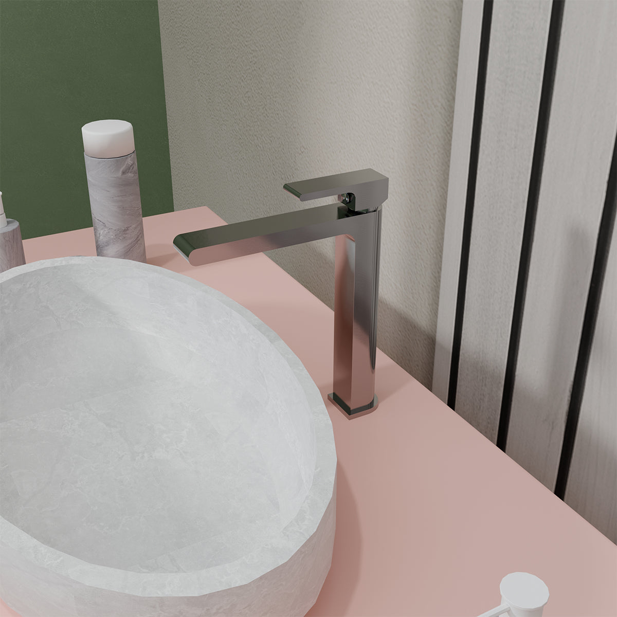 Bianca Mid Tall Basin Mixer Gun Metal