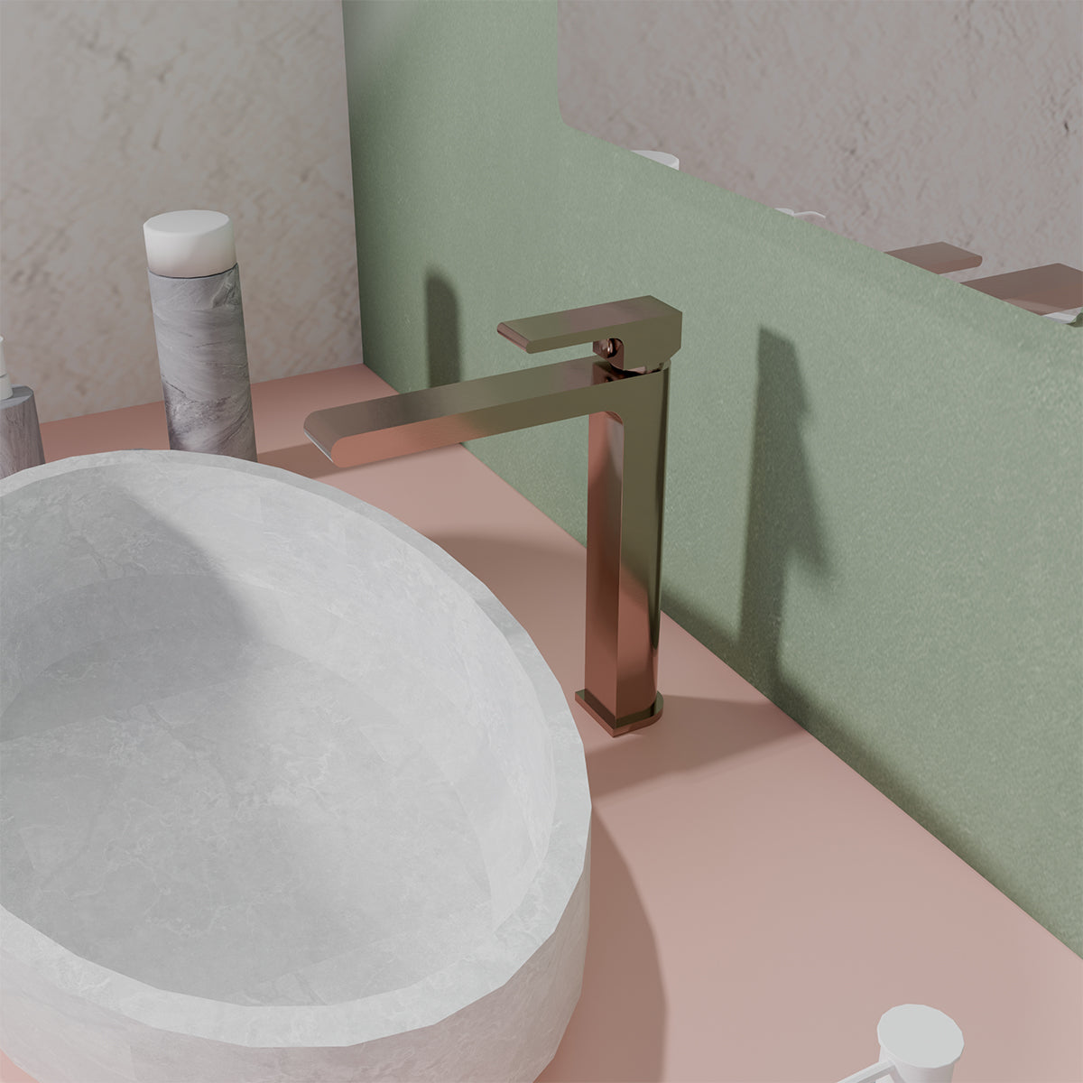 Bianca Mid Tall Basin Mixer Brushed Bronze