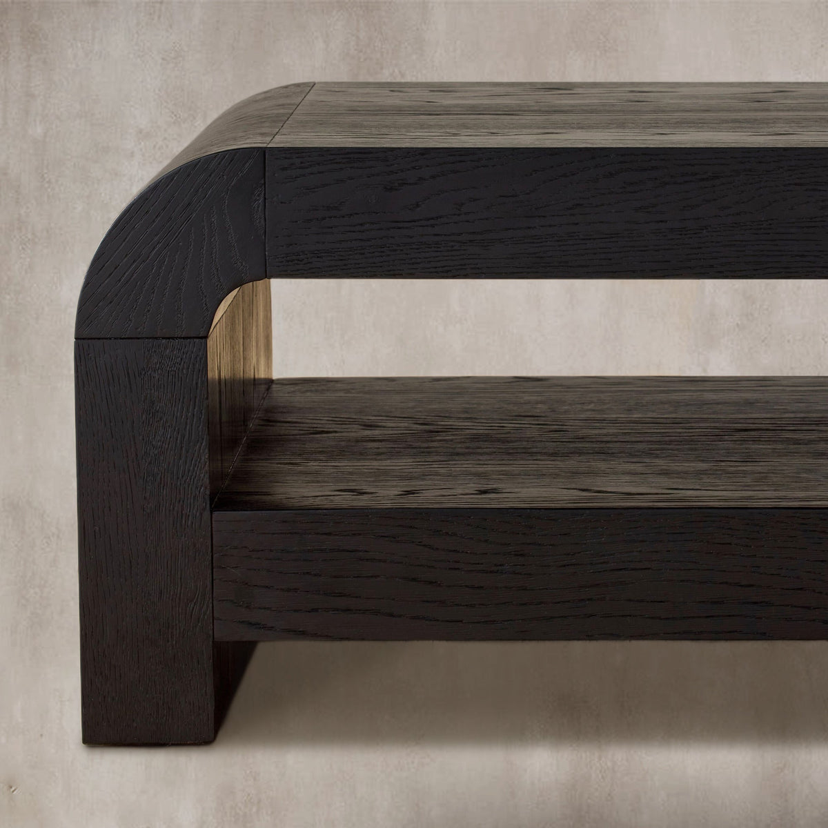 Pierre Mid-Century Modern Wood Coffee Table Sofa Center Tea Table in Oak Veneer