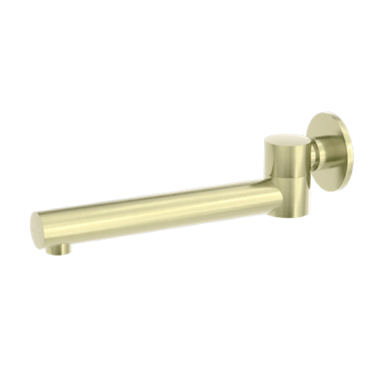 Dolce Wall Mounted Swivel Bath Spout Only Brushed Gold