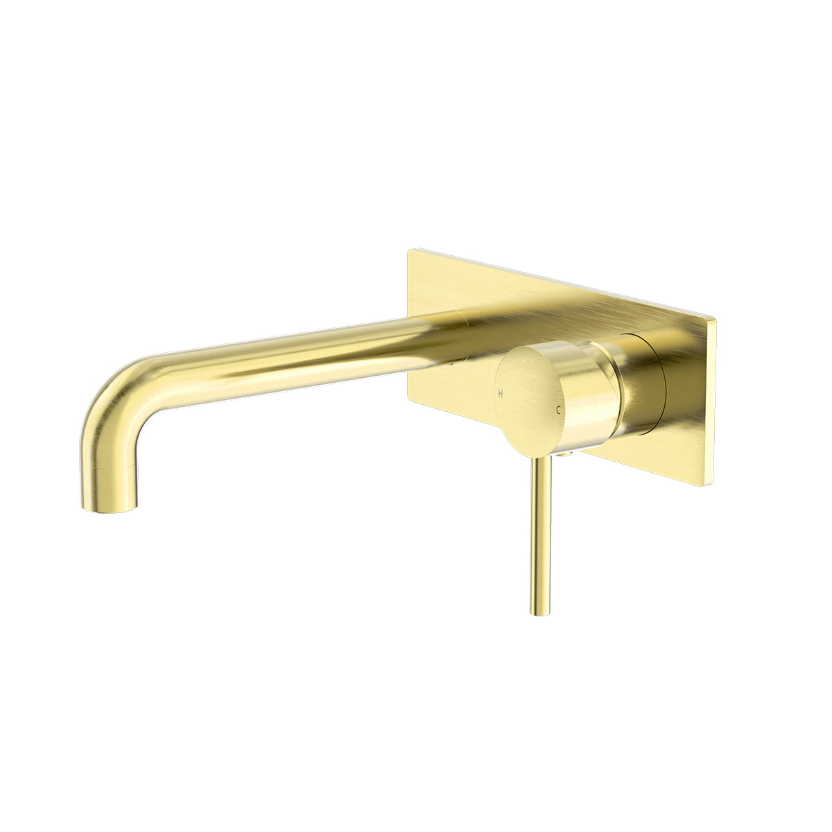 Dolce Wall Basin/Bath Mixer Brushed Gold