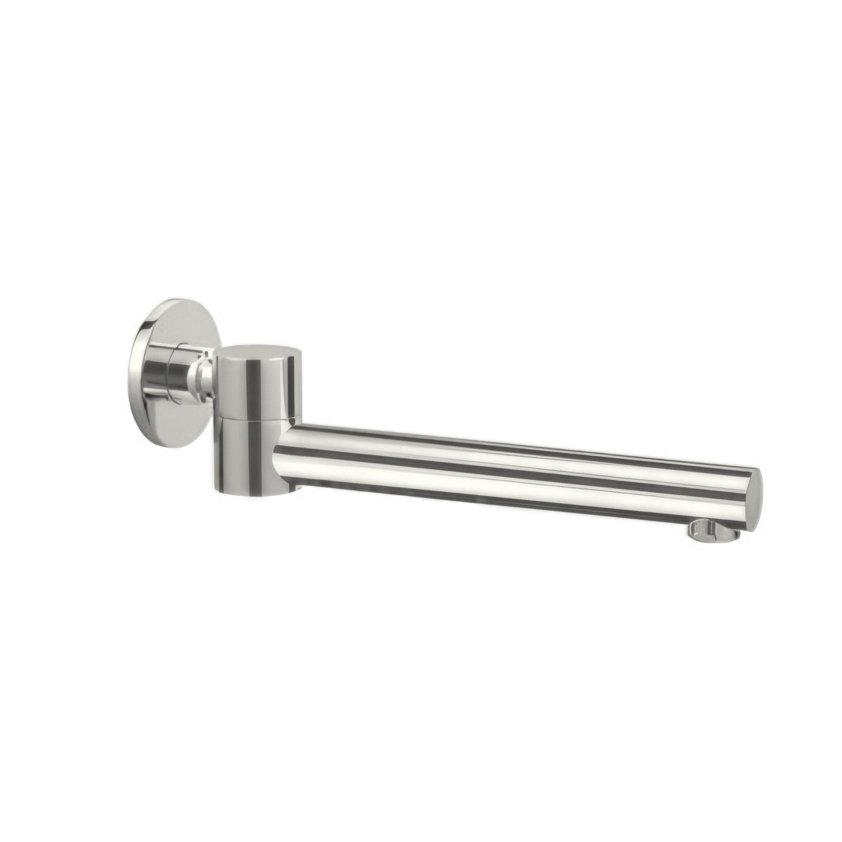 Dolce Wall Mounted Swivel Bath Spout Only Brushed Nickel