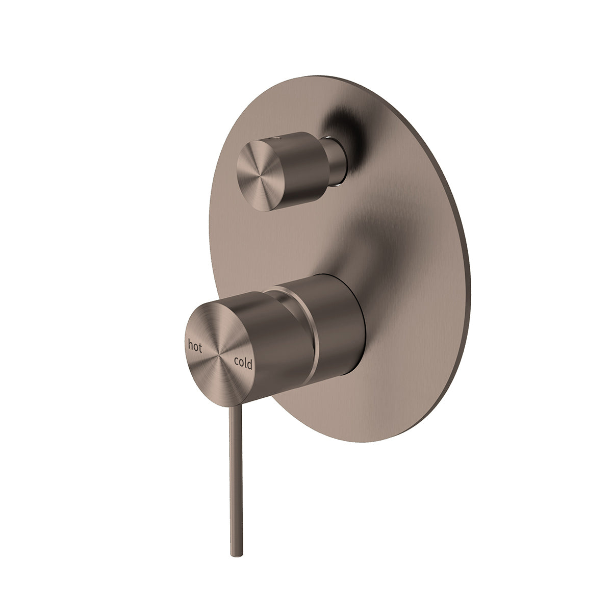 Mecca Shower Mixer With Divertor Brushed Bronze
