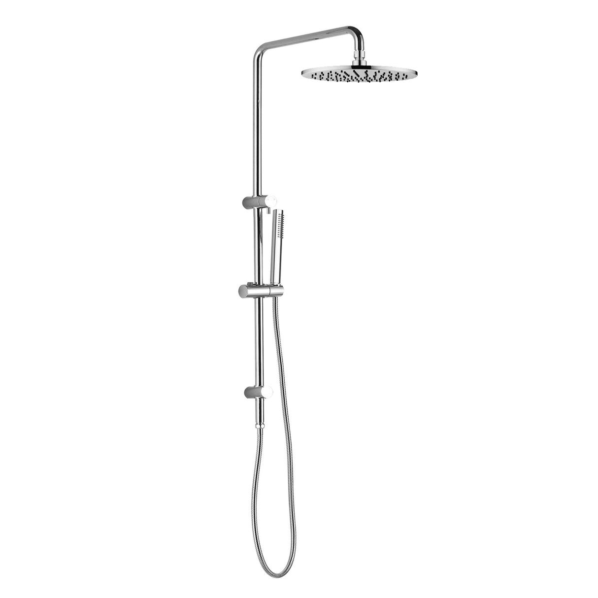 Dolce Round Twin Shower With Slim Hand Shower Chrome