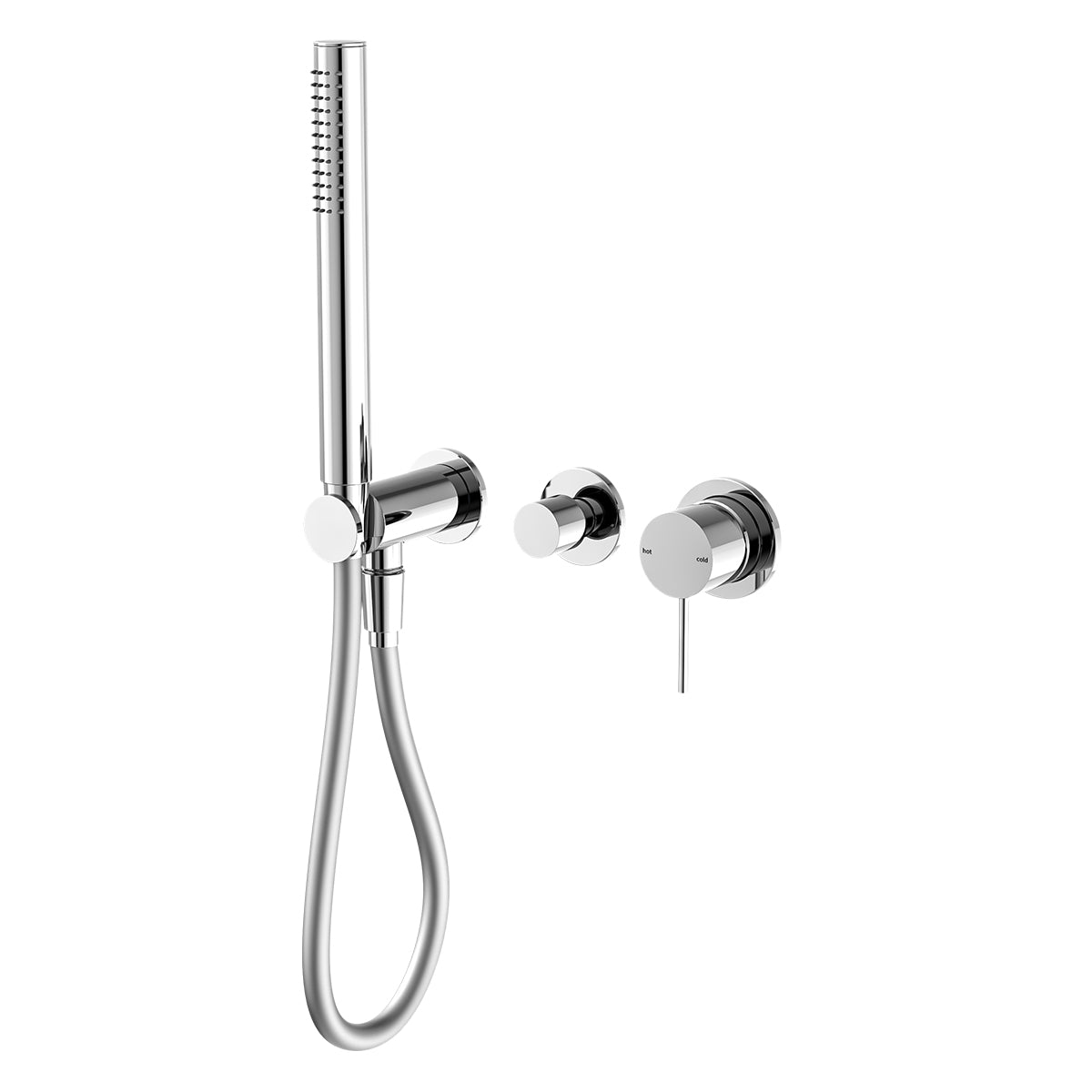Mecca Shower Mixer With Divertor System Seperate Back Plate Chrome