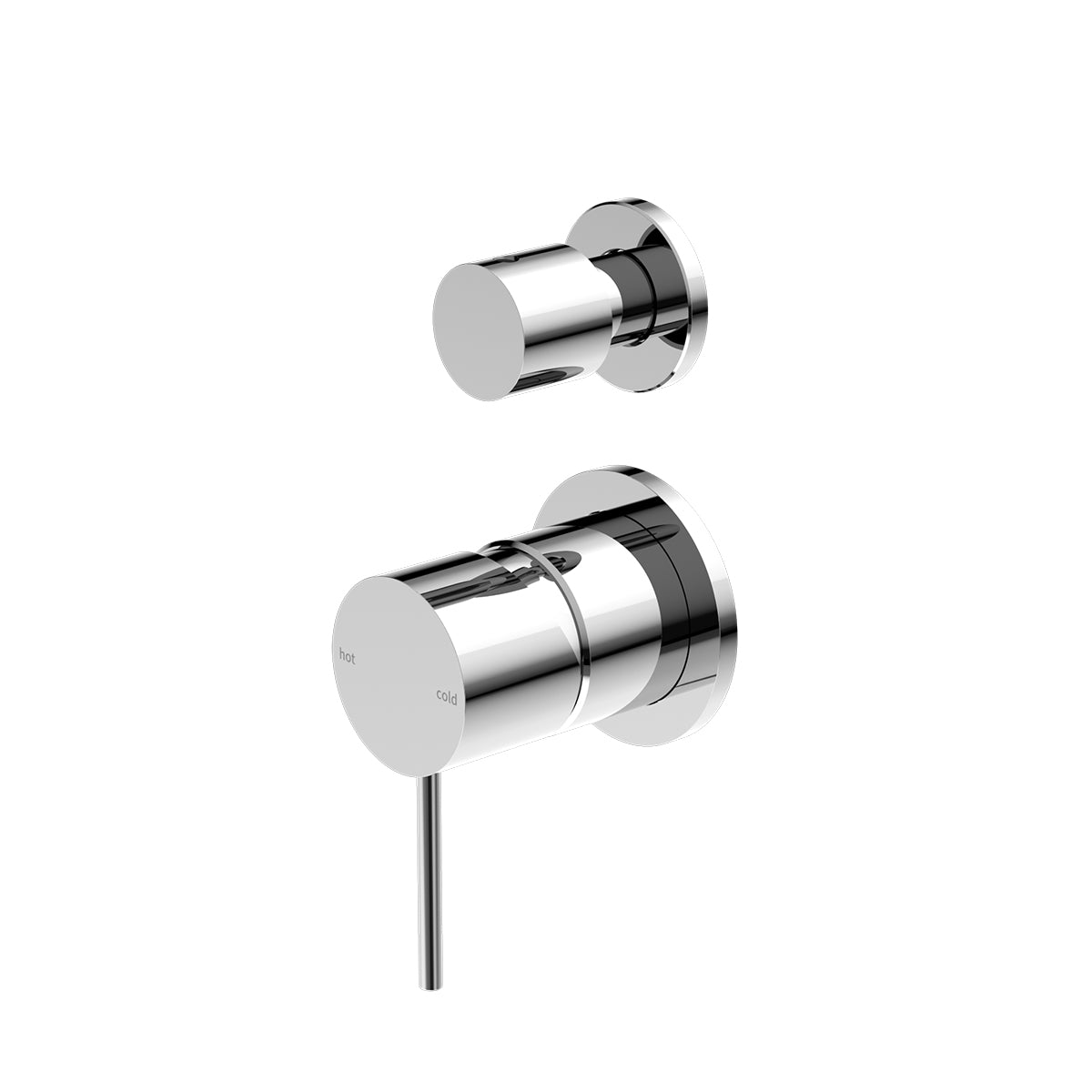 Mecca Shower Mixer With Divertor Separate Back Plate Chrome