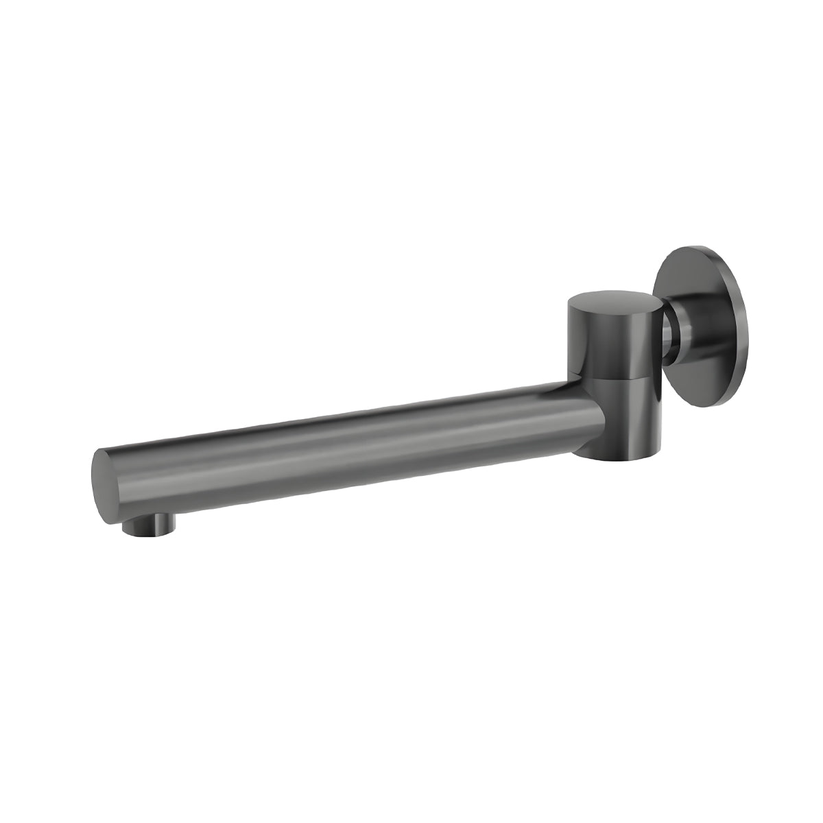 Dolce Wall Mounted Swivel Bath Spout Only Gun Metal