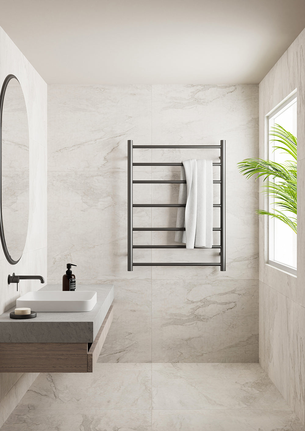 Heated Towel Ladder Graphite