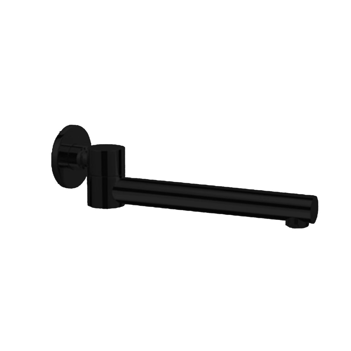 Dolce Wall Mounted Swivel Bath Spout Only Matte Black