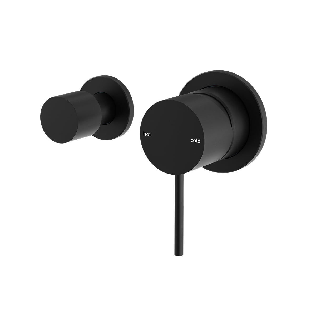 Mecca Shower Mixer With Horizontal 2 Way Divertor Matte Black