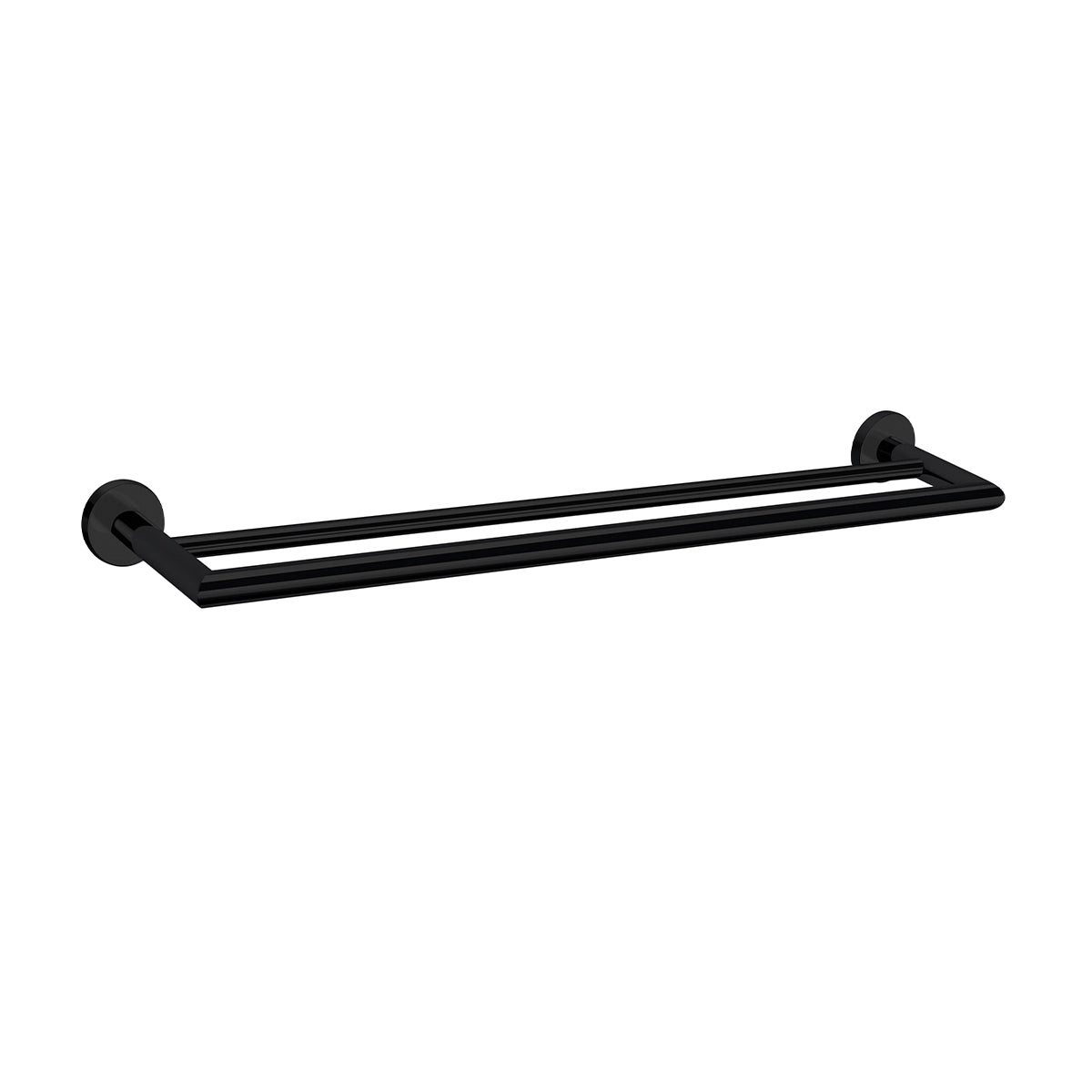 NERO Dolce Double Towel Rail 700mm Matte Black