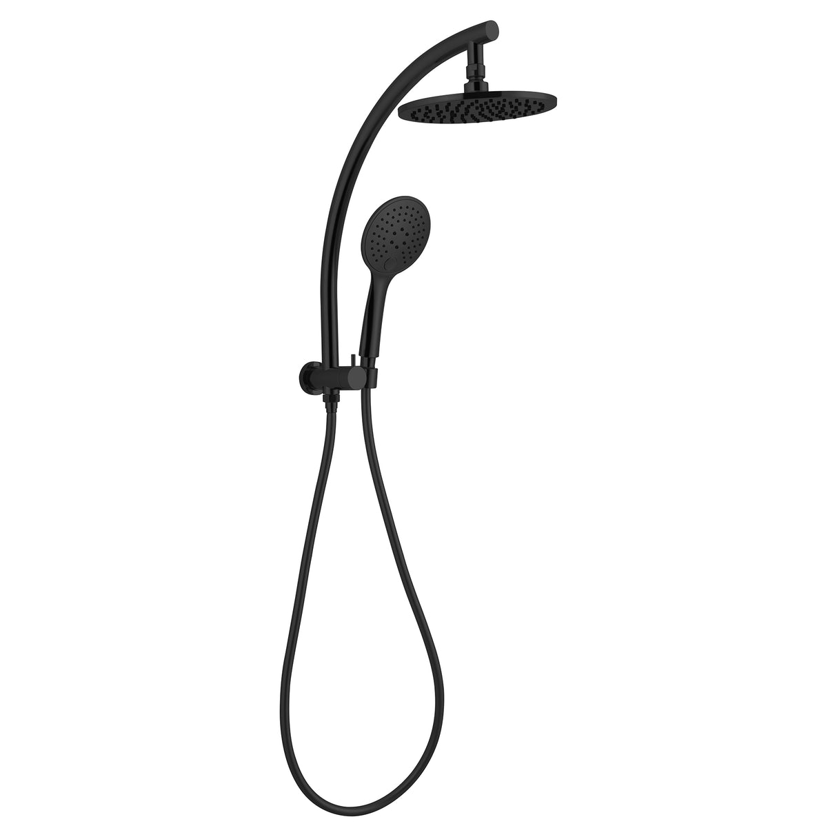 Dolce 2 In 1 Twin Shower Matte Black