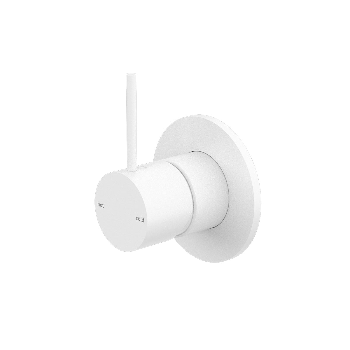 Mecca Shower Mixer Handle Up Matte White