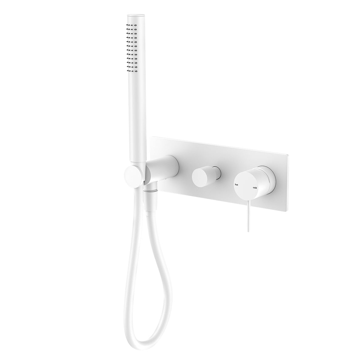 Mecca Shower Mixer With Divertor System Matte White