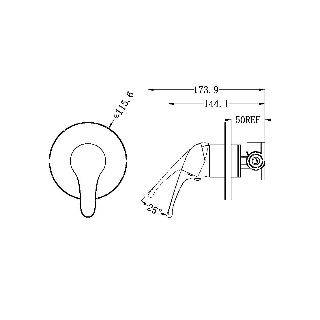 Classic Shower Mixer Chrome