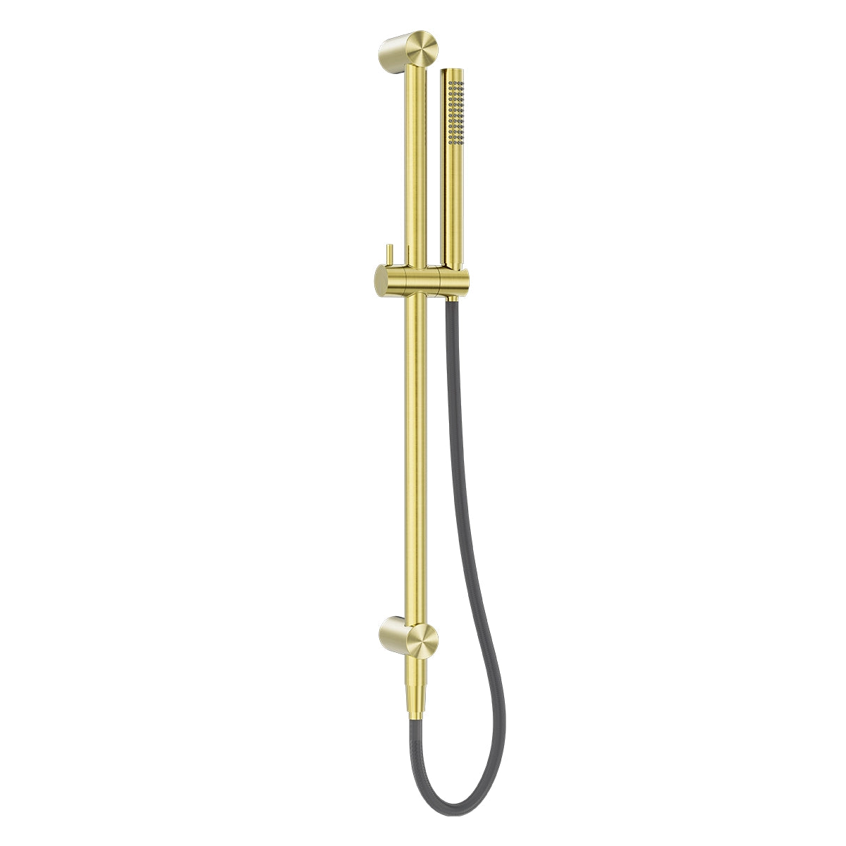 Zen Ss316l Shower Rail With Outdoor Shower Hose Brushed Gold