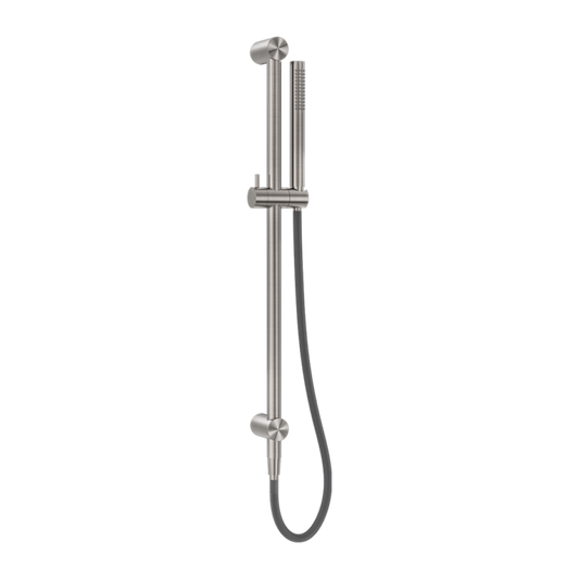 Zen Ss316l Shower Rail With Outdoor Shower Hose Brushed Nickel