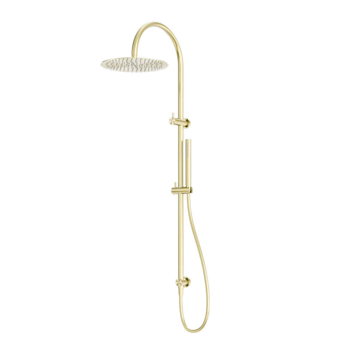 Zen Ss316l Twin Shower Brushed Gold
