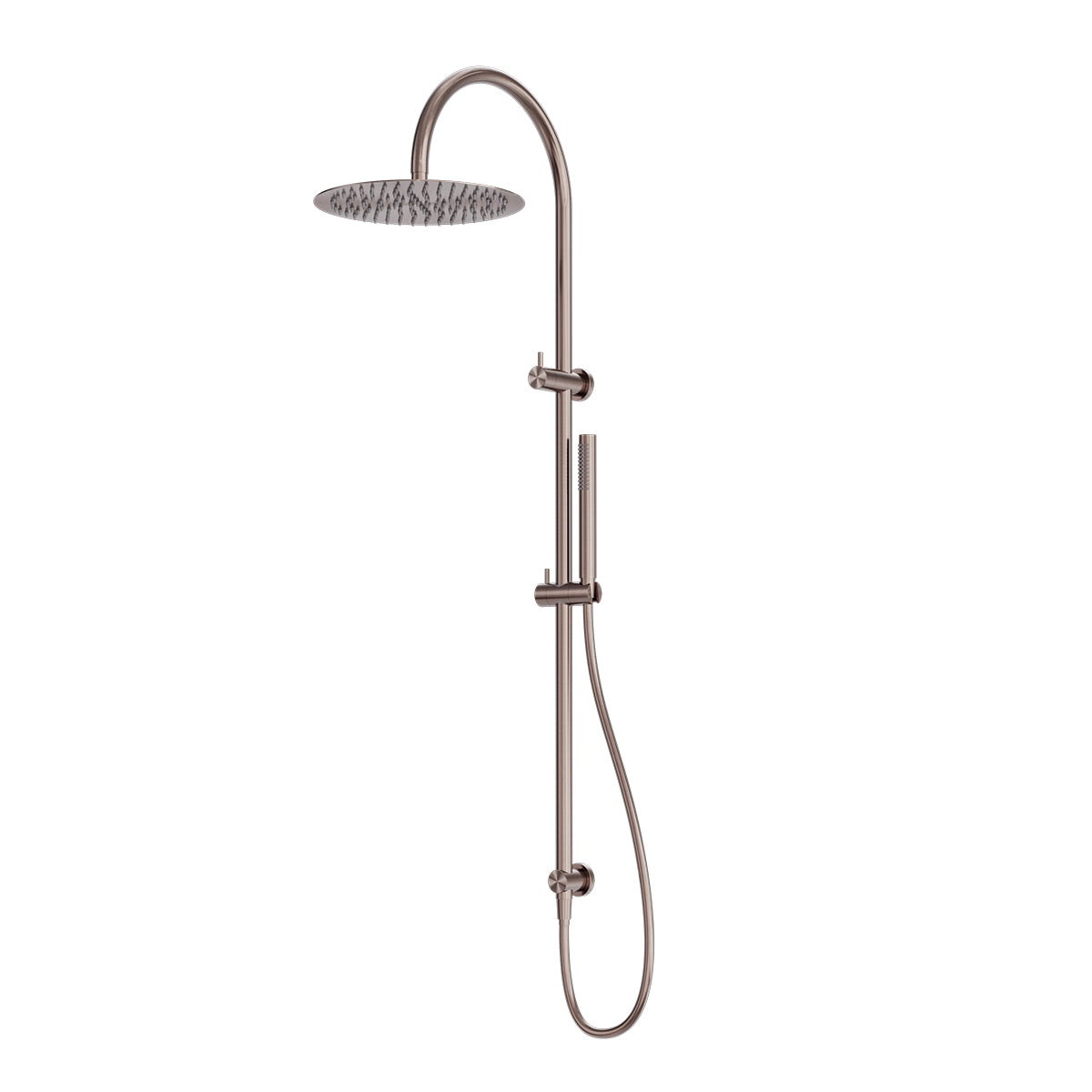Zen Ss316l Twin Shower Brushed Bronze