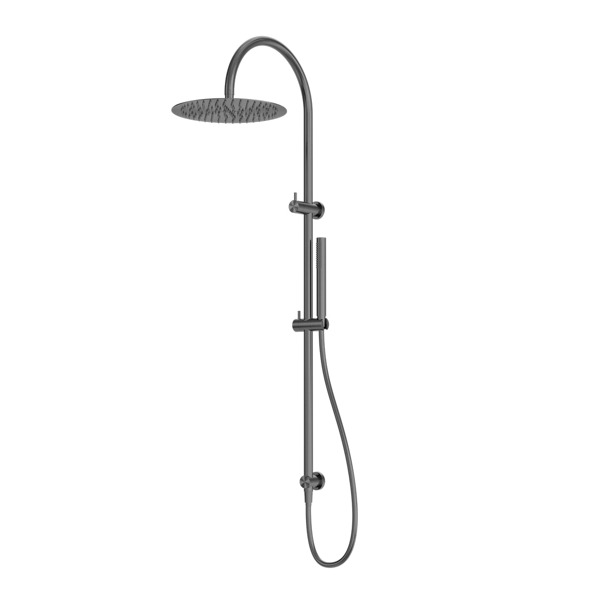 Zen Ss316l Twin Shower Graphite