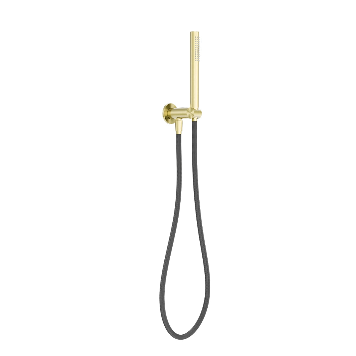 Zen Ss316l Shower On Bracket With Outdoor Shower Hose Brushed Gold
