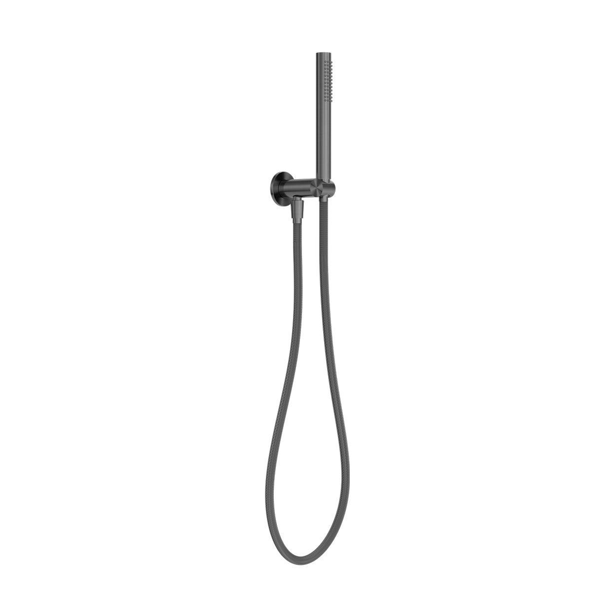 Zen Ss316l Shower On Bracket With Outdoor Shower Hose Graphite