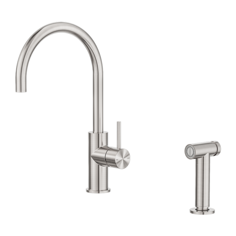 Zen Ss316l Kitchen Mixer With Hand Spray Brushed Nickel