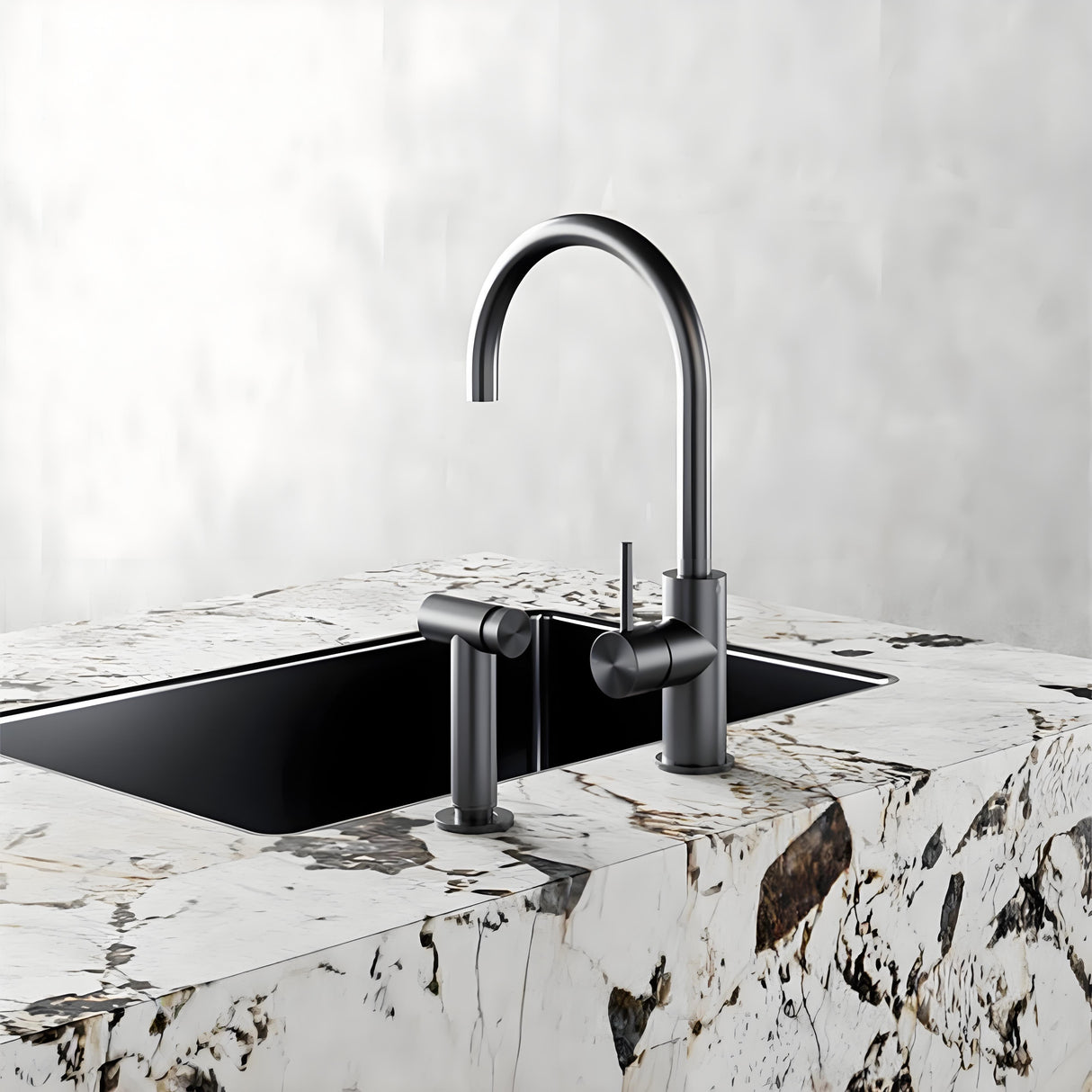 Zen Ss316l Kitchen Mixer With Hand Spray Graphite