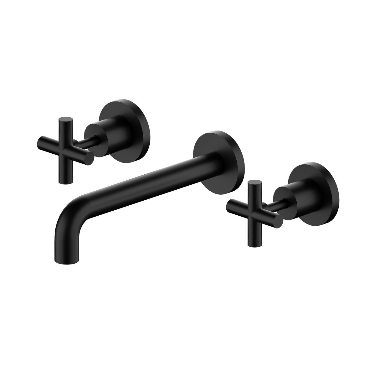 X Plus Wall Basin Set 215mm Matte Black