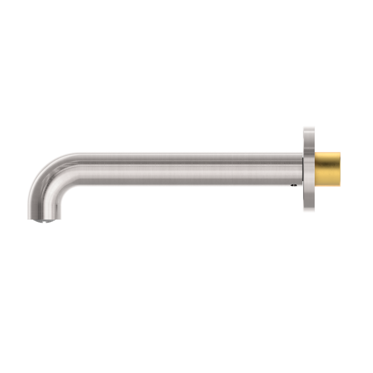 MECCA BASIN/BATH SPOUT INLET 1/2 BSP ONLY 160MM BRUSHED NICKEL