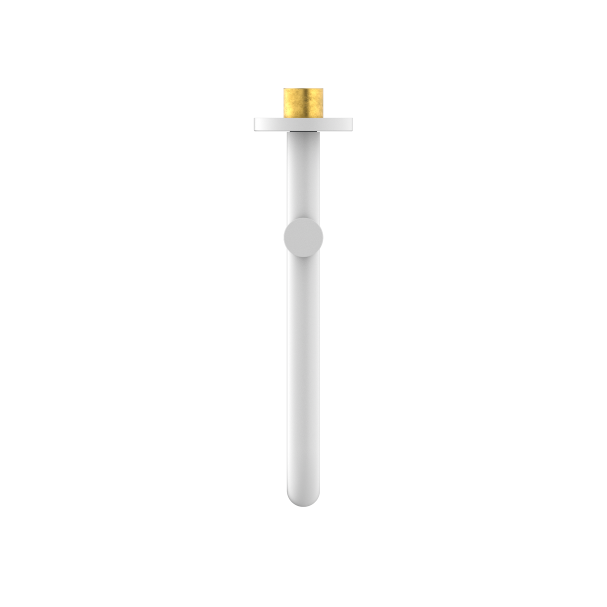 MECCA WALL MOUNTED SWIVEL BATH SPOUT ONLY 225MM MATTE WHITE
