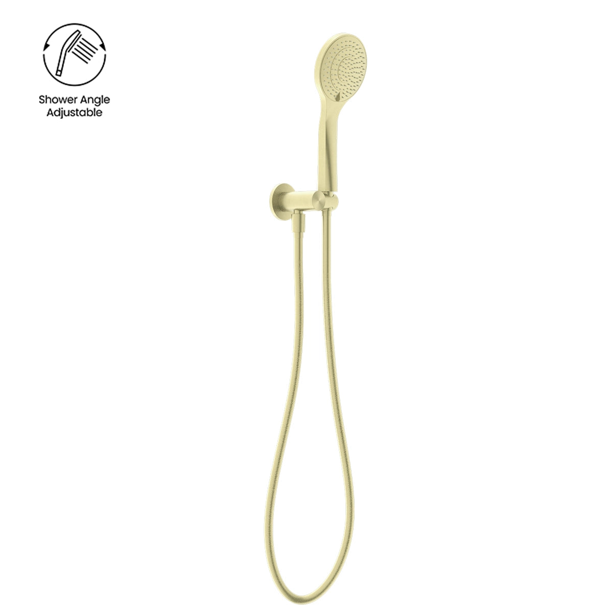 MECCA SHOWER ON BRACKET WITH AIR SHOWER BRUSHED GOLD