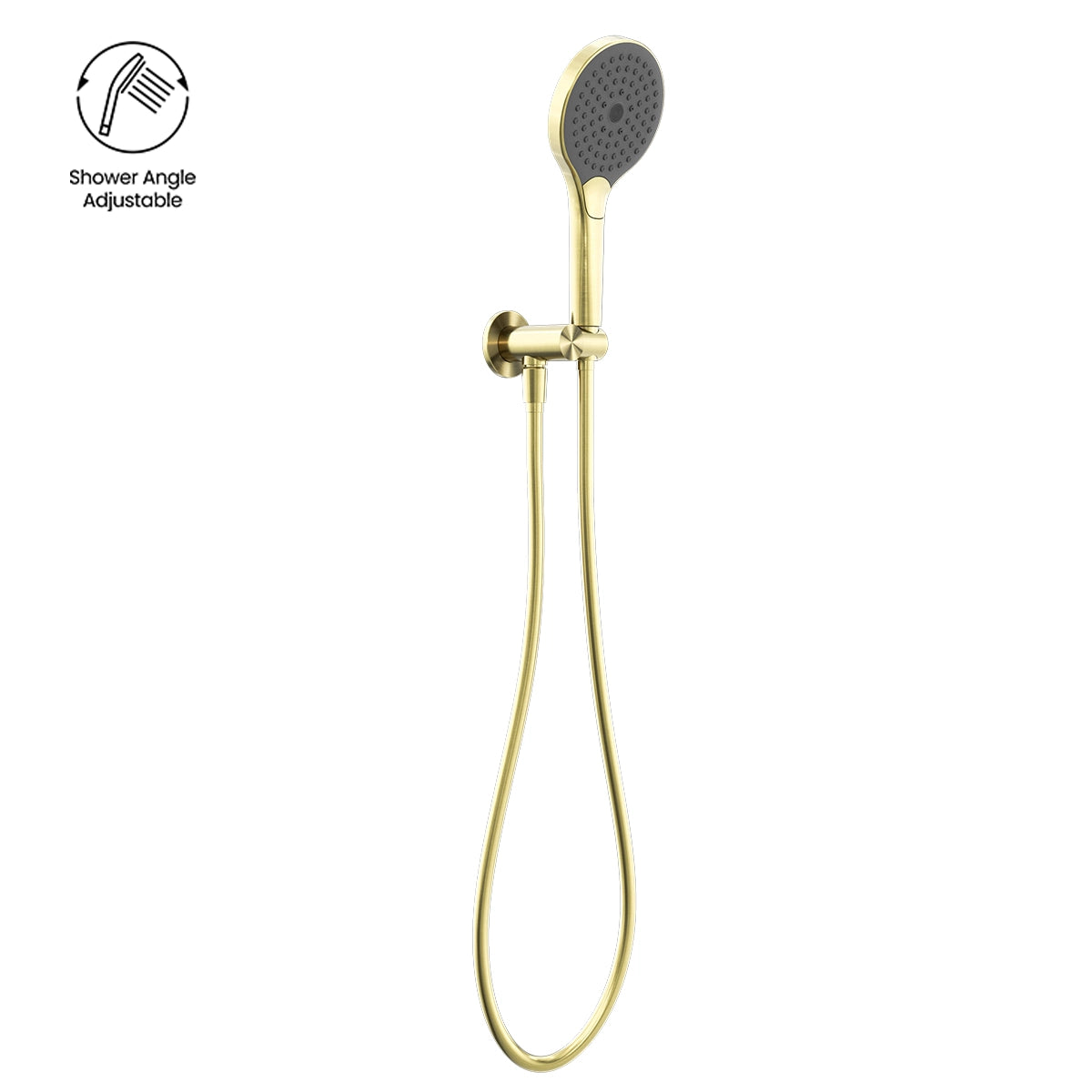 MECCA SHOWER ON BRACKET WITH AIR SHOWER II BRUSHED GOLD