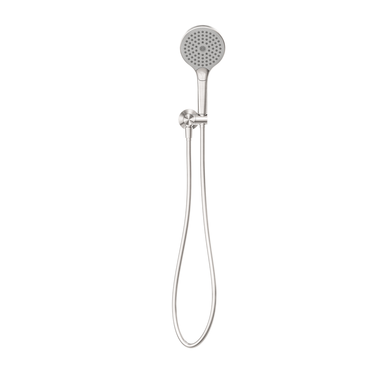 MECCA SHOWER ON BRACKET WITH AIR SHOWER II BRUSHED NICKEL