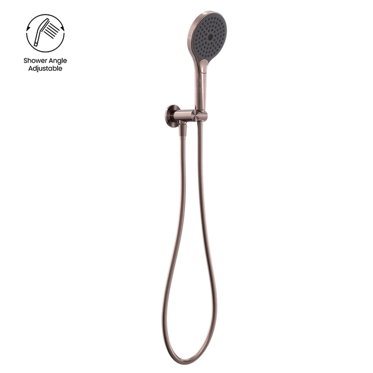 MECCA SHOWER ON BRACKET WITH AIR SHOWER II BRUSHED BRONZE