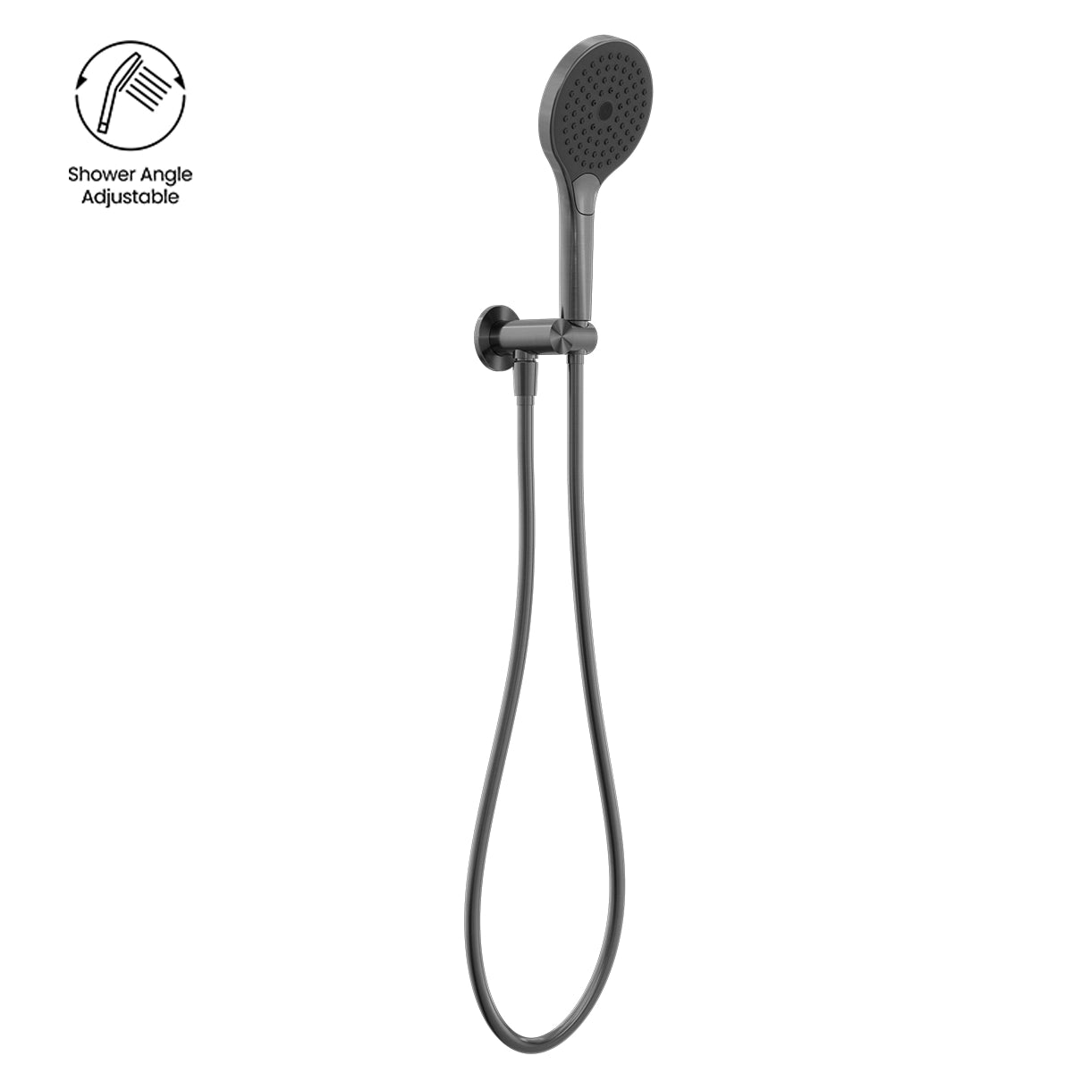 MECCA SHOWER ON BRACKET WITH AIR SHOWER II GUN METAL