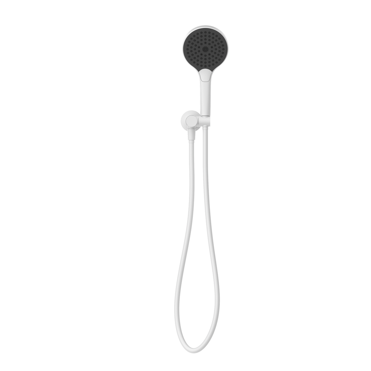 MECCA SHOWER ON BRACKET WITH AIR SHOWER II MATTE WHITE